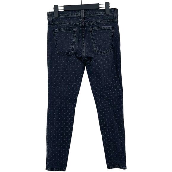CURRENT/ELLIOT Jeans Women Size 25/0 Skinny Black Poka Dot Mid Rise Comfort - Picture 4 of 4